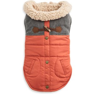 Hotel Doggy Utilty Style Dog Puffer Coat, Orange Rust, X-Small