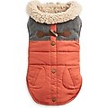 Hotel Doggy Utilty Style Dog Puffer Coat, Orange Rust, X-Large