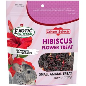 Exotic Nutrition Hibiscus Flower Small Pet Treats, 1-oz bag