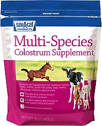Sav-A-Caf Ultra Start Multi Species Colostrum Supplement, 1-lb pouch