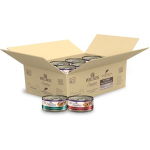 Wellness CORE Signature Selects Seafood Variety Pack Flaked Wet Cat Food  5.3-oz can, case of 12