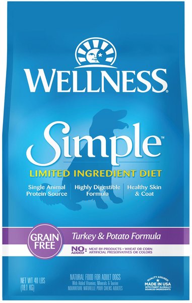 Wellness Simple Limited Ingredient Diet Grain-Free Turkey & Potato Formula Natural Dry Dog Food