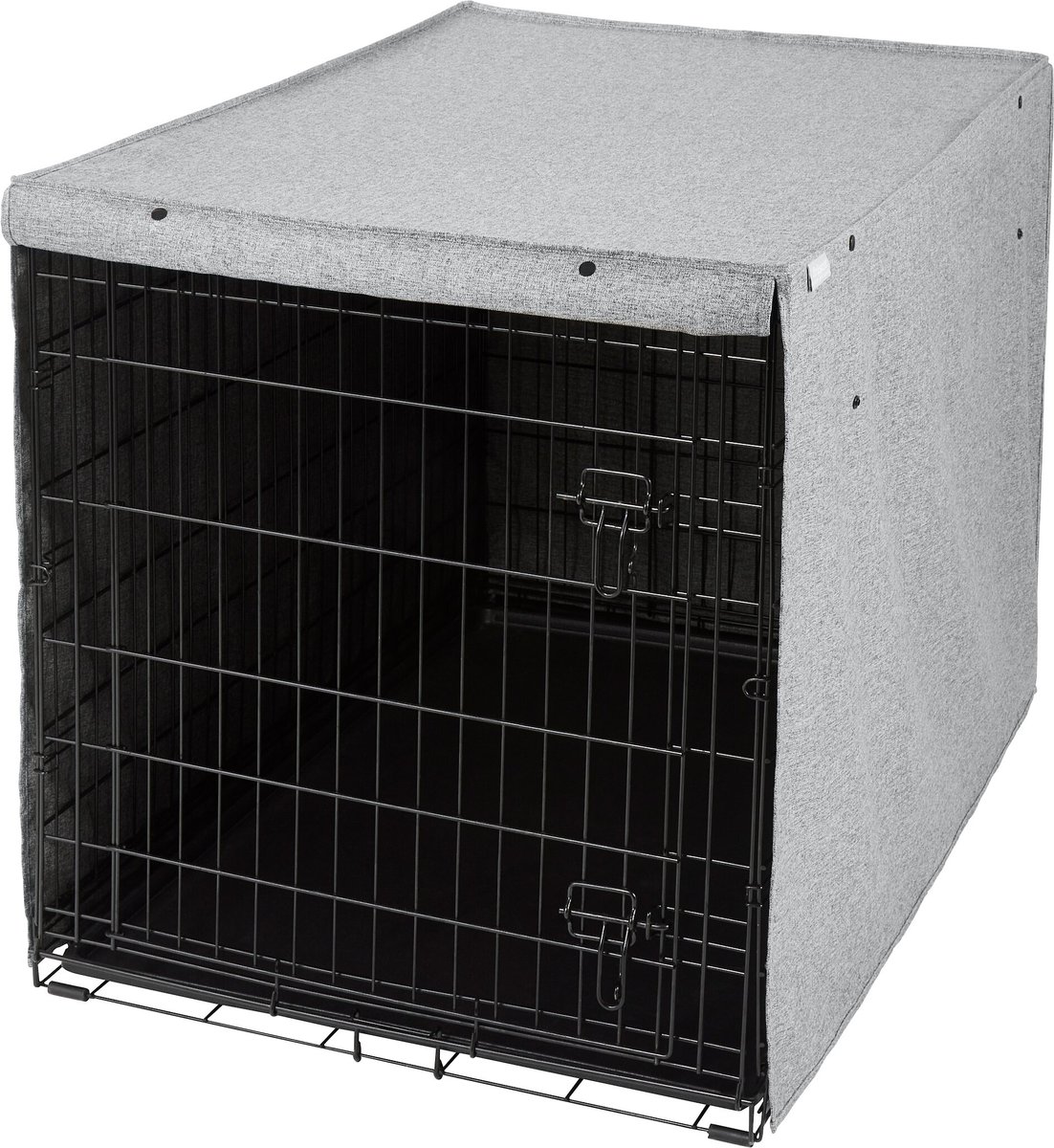 White dog outlet crate cover