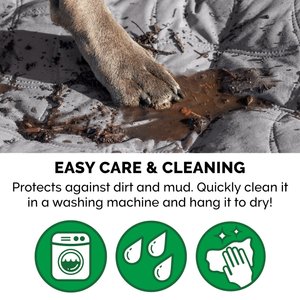 FurHaven Waterproof Cat & Dog Blanket Protector, Jumbo, Gray