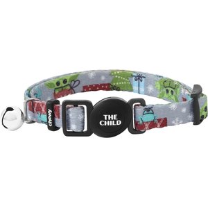 STAR WARS THE MANDALORIAN'S THE CHILD Holiday Cat Collar, 8 to 12-in neck, 3/8-in wide
