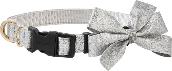 Frisco Glitter Dog Collar with Removeable Glitter Bow, Green, SM - Neck: 10-14-in, Width: 5/8-in slide 1 of 6