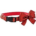 Frisco Glitter Dog Collar with Removeable Glitter Bow, Red, LG - Neck: 18-26-in, Width: 1-in