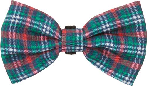 Frisco Festive Plaid Dog Collar with Removable Plaid Bow
