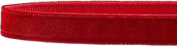 Show full view: Frisco Velvet Dog Collar With Removable Velvet Bow, Red, XS - Neck: 8-12-in, Width: 5/8-in slide 3 of 7