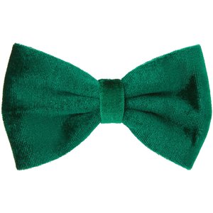 Frisco Velvet Dog Collar With Removable Velvet Bow, Green, XS - Neck: 8-12-in, Width: 5/8-in