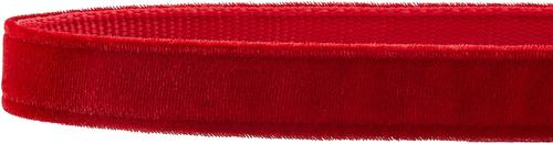 Show full view: Frisco Velvet Dog Collar With Removable Velvet Bow, Red, SM - Neck: 10-14-in, Width: 5/8-in slide 3 of 7