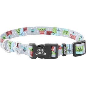 STAR WARS THE MANDALORIAN'S THE CHILD Holiday Dog Collar, XS - Neck: 8 - 12-in, Width: 5/8-in