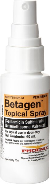 GENTAMICIN Betamethasone Generic Topical Spray for Dogs 60 mL