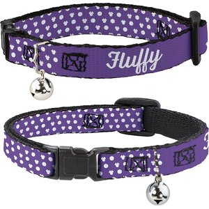 Buckle-Down Disney Minnie Mouse Ears Personalized Breakaway Cat Collar with Bell