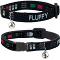 Buckle-Down Star Wars Darth Vader Utility Belt Bounding Personalized Breakaway Cat Collar with Bell