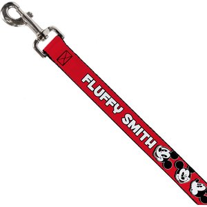 Buckle-Down Disney Mickey Mouse Expressions Personalized Dog Leash