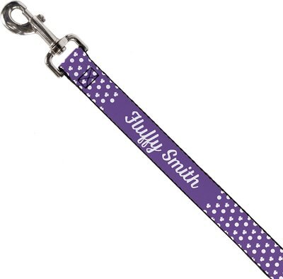 Buckle-Down Disney Minnie Mouse Ears Personalized Dog Leash, slide 1 of 1
