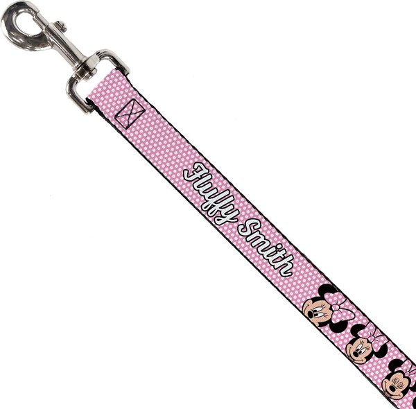 Buckle-Down Disney Minnie Mouse Expressions Polka Dot Personalized Dog Leash slide 1 of 2