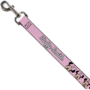 Buckle-Down Disney Minnie Mouse Expressions Polka Dot Personalized Dog Leash