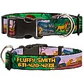 Buckle-Down Disney Lion King Simba & Nala Growing Up Scenes Personalized Dog Collar, Large