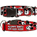 Buckle-Down Disney Mickey Mouse Expressions Personalized Dog Collar, Large