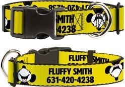 Buckle-Down Disney Mickey Smiling Up Pose Personalized Dog Collar, Small slide 1 of 7