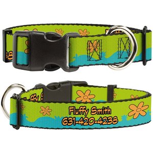 Buckle-Down Scooby Doo The Mystery Machine Paint Job Personalized Dog Collar, Medium