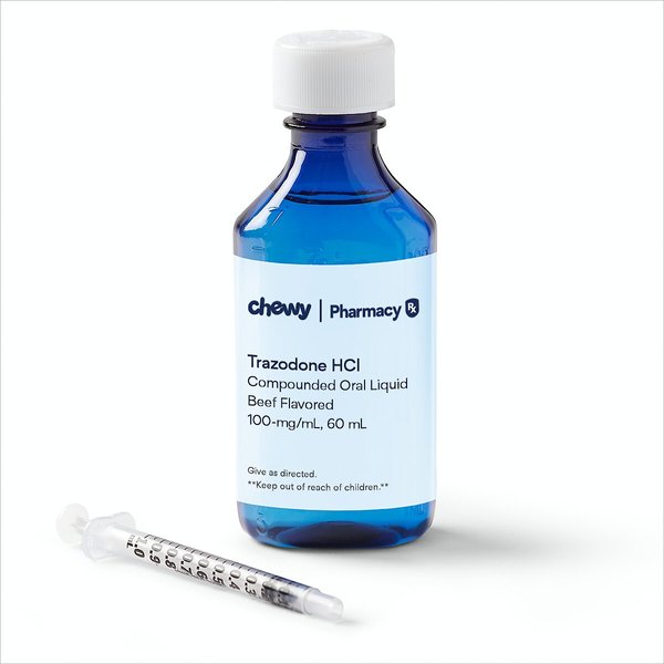 Trazodone HCl Compounded Oral Oil Liquid for Dogs & Cats