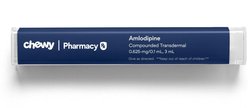 Amlodipine Besylate Compounded Transdermal for Cats, 0.625-mg/0.1 mL, 3 mL, 2 Clicks=0.1-mL