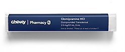 Clomipramine HCl Compounded Transdermal for Cats, 2.5-mg/0.1 mL, 9 mL, 2 Clicks=0.1-mL