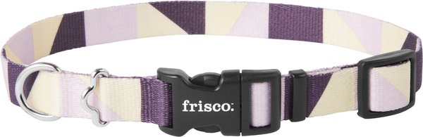Frisco Purple Colorblock Dog Collar, MD - Neck: 14 – 20-in, Width: 3/4-in slide 1 of 5