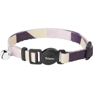 Frisco Purple Colorblock Cat Collar, 8-12 Inches, 3/8-in wide