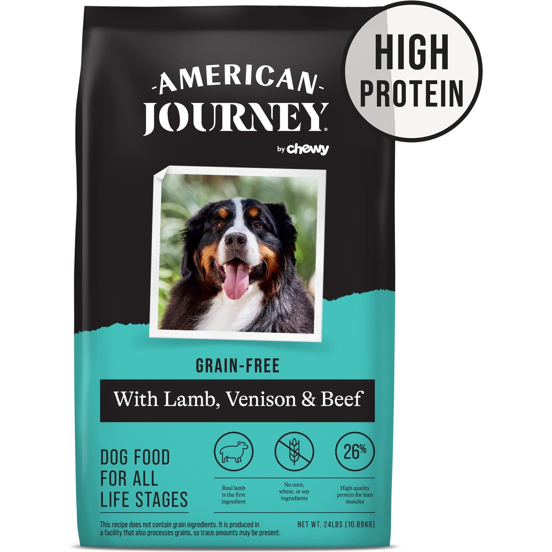 AMERICAN JOURNEY Grain Free with Lamb Venison Beef Dry Dog Food 24 lb bag Chewy