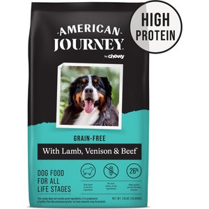 AMERICAN JOURNEY Grain Free Salmon Sweet Potato Recipe Dry Dog