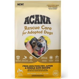 ACANA Rescue Care For Adopted Dogs Poultry Sensitive Digestion Dry Dog Food, 22.5-lb bag
