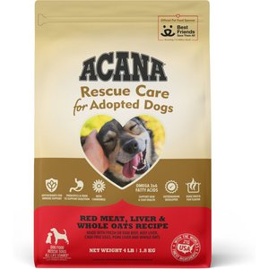 ACANA Rescue Care for Adopted Dogs Red Meat Sensitive Digestion Dry Dog Food, 4-lb bag