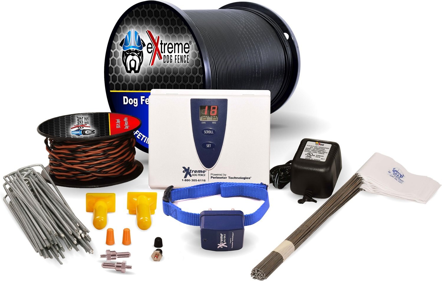 EXTREME DOG FENCE Hyper Pro Grade Electronic Dog Fence System, 500ft
