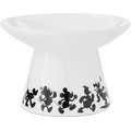 Disney Mickey Mouse Wide Shape Non-Skid Elevated Ceramic Cat Bowl, 1 Cup