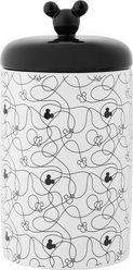 Disney Mickey Lines Ceramic Treat Jar, 3.75 cup