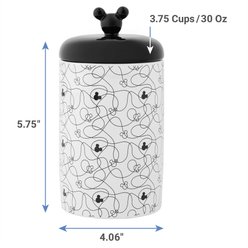Disney Mickey Lines Ceramic Treat Jar, 3.75 cup slide 2 of 4