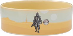 STAR WARS THE MANDALORIAN & THE CHILD Desert Non-Skid Ceramic Dog & Cat Bowl, Medium: 5 cup