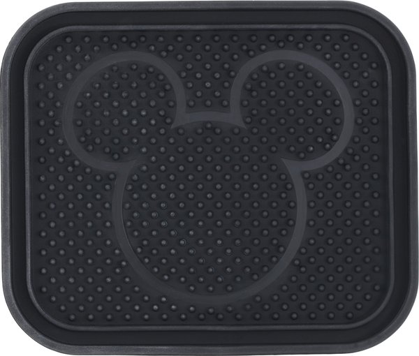 DISNEY Mickey Silicone Dog & Cat Treat Yummy Mat, Black 