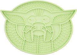 STAR WARS THE MANDALORIAN THE CHILD Silicone Dog & Cat Treat Yummy Mat, Green