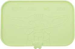 STAR WARS THE MANDALORIAN THE CHILD Snack Silicone Dog & Cat Food Mat, Green