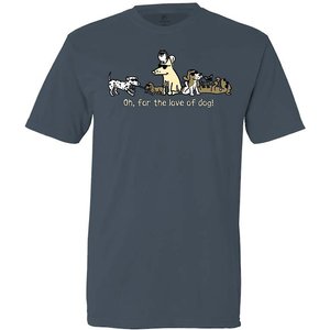 Teddy the Dog Oh, For The Love Of Dog! Classic T-Shirt, Denim, Large