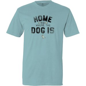 Teddy the Dog Home is Where the Dog Is Classic T-Shirt, Ice Blue, X-Large