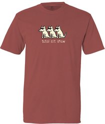 Teddy the Dog Total Sit Show Classic T-Shirt, Crimson, Small slide 1 of 2