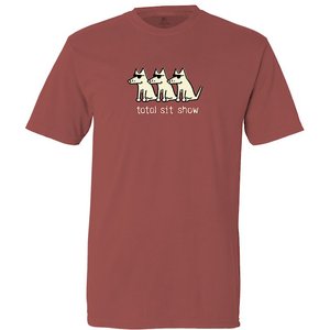 Teddy the Dog Total Sit Show Classic T-Shirt, Crimson, Large