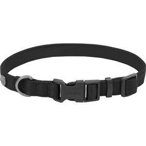 Frisco Comfort Padded Dog Collar, Jet Black, Extra Small - Neck: 8 - 12-in, Width: 5/8-in