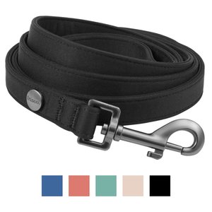Frisco Comfort Padded Dog Leash, Jet Black, Large - Length: 6-ft, Width: 1-in